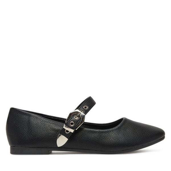 Baleriny DeeZee. Czarne balerinki DeeZee, bez wzorów, bez obcasa, bez zapięcia. Za 89,99 zł.