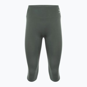 Legginsy treningowe damskie Gymshark Training Cropped. Zielone legginsy Gymshark, bez wzorów. Za 94,99 zł.