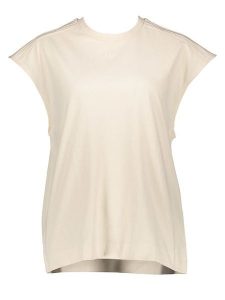 Adidas Koszulka "Tee" w kolorze beżowym rozmiar: 36. Brązowe bluzki ADIDAS, bez wzorów, z bawełny, bez kołnierzyka, bez ramiączek. Za 79,03 zł.