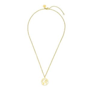 Purelei Purelei Naszyjnik World Map Naszyjniki 1 ct Damski. Czerwone naszyjniki Purelei, pozłacane. Za 143,49 zł.