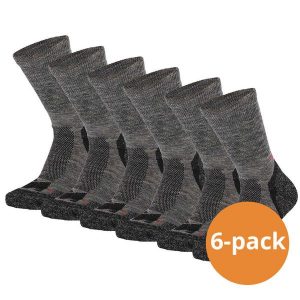 Skarpety turystyczne dla dorosłych Xtreme Wełna Merino, 6 szt. Zielone skarpetki XTREME SOCKSWEAR, bez wzorów, z wełny. Za 203,99 zł.