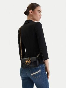 Just Cavalli Torebka 80RA4BA7 ZSA89 Czarny. Czarne torebki klasyczne Just Cavalli, bez wzorów, ze skóry, bez dodatków. Za 656,99 zł.