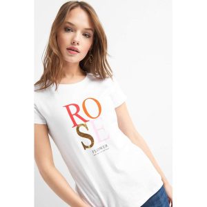 T-shirt z nadrukiem. T-shirty marki Orsay. W wyprzedaży za 30,00 zł.