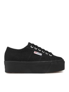 Superga Tenisówki 2790 Cotw Linea Up And Down S9111LW Czarny. Czarne trampki Superga, bez wzorów, z materiału, bez zapięcia. Za 239,99 zł.