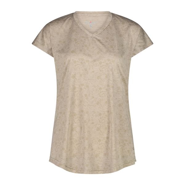 Koszulka damska turystyczna CMP 35N5496. Brązowe koszulki sportowe CMP, bez wzorów, bez ramiączek. Za 99,99 zł.