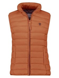 ANAPURNA Kamizelka pikowana "Vakitalana" w kolorze karmelowym rozmiar: M. Brązowe kamizelki ANAPURNA, m, bez wzorów, bez kołnierzyka, bez ramiączek, bez kaptura. Za 113,99 zł.