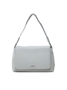 Calvin Klein Torebka Ck Must Satchel_Mono K60K613181 Szary. Szare torebki klasyczne Calvin Klein, bez wzorów, ze skóry, bez dodatków. Za 449,99 zł.