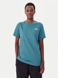 The North Face T-Shirt Redbox NF0A87NK Niebieski Relaxed Fit. Niebieskie t-shirty The North Face, l, bez wzorów, z bawełny, bez kołnierzyka, bez ramiączek. Za 119,99 zł.