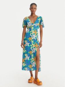 Billabong Sukienka letnia Jet Set EBJWD00134 Niebieski Regular Fit. Niebieskie kombinezony Billabong, na lato, xl, bez wzorów, z wiskozy, bez kołnierzyka, bez ramiączek. Za 339,99 zł.