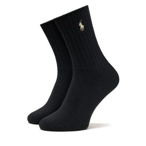 Skarpety długie Polo Ralph Lauren. Czarne skarpetki Polo Ralph Lauren, bez wzorów. Za 79,99 zł.