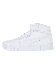 Puma Skórzane sneakersy "Carina 2.0" w kolorze białym rozmiar: 38. Białe trampki Puma, bez wzorów, za kostkę, bez zapięcia. Za 175,67 zł.