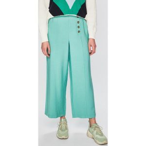 Vero Moda - Spodnie. Spodnie z wysokim stanem marki Vero Moda. W wyprzedaży za 149,90 zł.