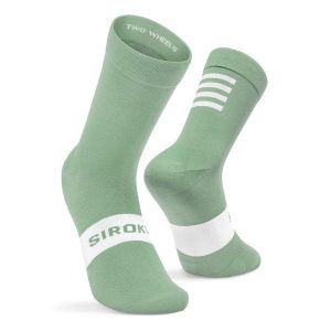 Skarpetki rowerowe Kolarstwo Siroko S1 Olive Sa Calobra. Zielone skarpetki SIROKO, bez wzorów, z nylonu. Za 67,00 zł.