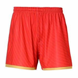 Szorty wyjazdowe Stade Français Kombat Ryder 2023/24. Czerwone szorty Kappa, bez wzorów, sportowe. Za 224,50 zł.