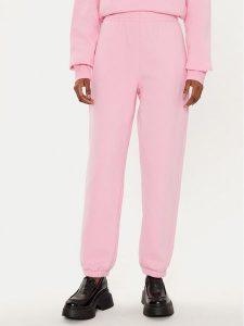 Patrizia Pepe Spodnie dresowe 8P0618/J079-R836 Różowy Regular Fit. Czerwone spodnie dresowe Patrizia Pepe, bez wzorów, z bawełny. Za 469,99 zł.