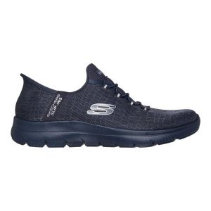 Baskets Femme Baskets Skechers SUMMITS-CLASSY NIGHT Bleu Skechers. Niebieskie buty sportowe Skechers, bez wzorów, bez zapięcia. Za 361,60 zł.