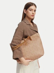 U.S. Polo Assn. Torebka BIUXT8582WVP Beżowy jasny. Brązowe shopper bag U.S. Polo Assn., bez wzorów, ze skóry, bez dodatków. Za 149,99 zł.