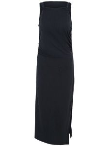 LeGer Sukienka "Soraya" w kolorze czarnym rozmiar: 42. Czarne sukienki LeGer, bez wzorów, bez kołnierzyka, bez ramiączek, midi. Za 131,12 zł.