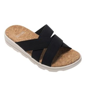 Sandały Damskie Cassie Leopard Pattern. Czarne buty trekkingowe Regatta, bez zapięcia. Za 198,99 zł.