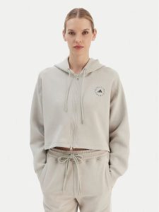 Adidas by Stella McCartney Bluza JX6781 Szary Loose Fit. Szare bluzy adidas by Stella McCartney, l, bez wzorów, z syntetyku, bez kaptura. Za 379,99 zł.