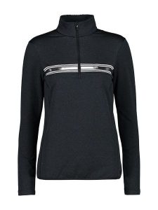 CMP Bluza polarowa w kolorze czarnym rozmiar: 44. Czarne bluzy CMP, bez wzorów, z materiału, bez kaptura. Za 121,19 zł.