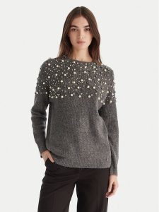 Artigli Sweter ACMA002813 Szary Regular Fit. Szare swetry klasyczne Artigli, m, z wiskozy, bez kołnierzyka. Za 289,99 zł.
