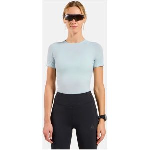 Koszulka damska ODLO BL TOP crew neck s/s PERFORMANCE X-LIGHT. Niebieskie koszule nocne ODLO, bez wzorów, bez ramiączek. Za 209,99 zł.