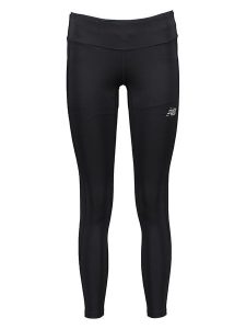 New Balance Legginsy sportowe w kolorze czarnym rozmiar: S. Czarne legginsy New Balance, s, bez wzorów, z materiału, z podwyższonym stanem, outdoorowe. Za 140,95 zł.