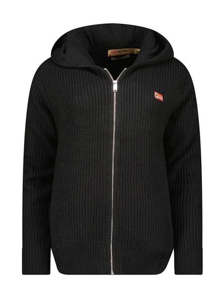 Canadian Peak Kardigan w kolorze czarnym rozmiar: XL. Czarne kardigany Canadian Peak, xl, bez wzorów, ze splotem, bez ramiączek. Za 113,36 zł.