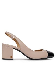 MICHAEL Michael Kors Sandały Perla Flex Sling Pump 40R4PLMP1L Różowy. Czerwone sandały MICHAEL Michael Kors, bez wzorów, ze skóry, bez obcasa, na słupku, bez zapięcia. Za 569,99 zł.