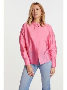 Rich & Royal Bluzka w kolorze różowym rozmiar: 40. Różowe bluzki Rich & Royal, bez wzorów, bez kołnierzyka, bez ramiączek. Za 162,49 zł.