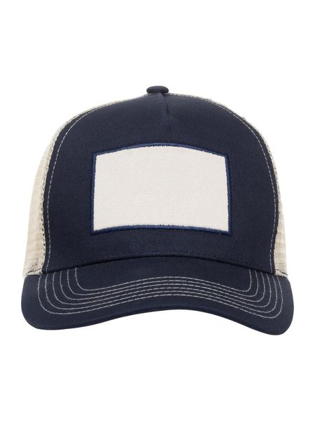 Clique Trucker Patch Cap czapka 5-panel z naszywką bawełnianą – Dark Navy. Niebieskie czapki CLIQUE, z aplikacjami, z bawełny. Za 81,26 zł.