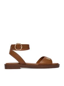 U.S. Polo Assn. Sandały EO-MARINA001W/6Y1 Brązowy. Brązowe sandały U.S. Polo Assn., bez wzorów, ze skóry, bez obcasa, na płaskiej podeszwie, bez zapięcia. Za 219,99 zł.