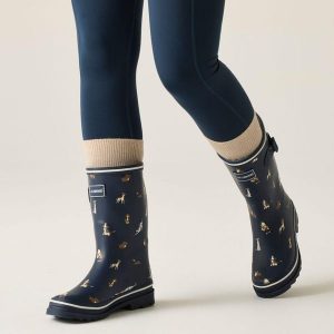 Damskie kalosze Amelia. Niebieskie kalosze Regatta, bez wzorów. Za 264,50 zł.