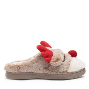 Kapcie Home & Relax. Brązowe kapcie Home & Relax, bez wzorów. Za 79,99 zł.