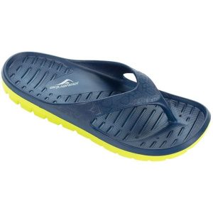 Klapki basenowe Aquafeel "Livingston". Niebieskie klapki AQUAFEEL, bez wzorów, bez obcasa. Za 139,99 zł.