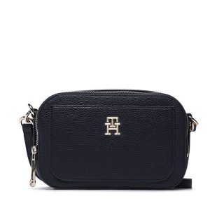 Torebka Tommy Hilfiger. Niebieskie listonoszki TOMMY HILFIGER, bez wzorów, bez dodatków. Za 549,99 zł.
