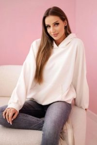 Bluza z kapturem masełko jasno beżowa. Brązowe bluzy KESI, l, bez wzorów, z elastanu, z kapturem. Za 204,91 zł.