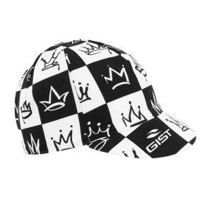 Czapka rowerowa deco king Gist. Białe czapki GIST, bez wzorów, z materiału, eleganckie. Za 132,76 zł.
