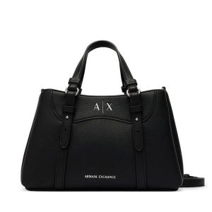 Torebka Armani Exchange. Czarne torebki klasyczne Armani Exchange, bez wzorów, bez dodatków. Za 654,99 zł.
