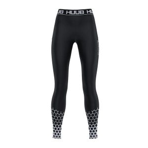 Legginsy kompresyjne damskie HUUB Compression Tights. Czarne legginsy HUUB, bez wzorów. Za 249,99 zł.