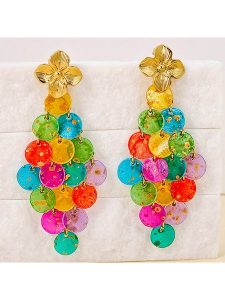 LA CHIQUITA Pozłacane kolczyki-wkrętki "Shell Curtain" z masą perłową rozmiar: onesize. Białe kolczyki LA CHIQUITA, z perłą, pozłacane. Za 148,26 zł.