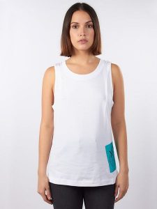 Diesel Clothes Top w kolorze białym rozmiar: XS. Białe topy Diesel Clothes, xs, bez wzorów, z bawełny, bez kołnierzyka, bez ramiączek. Za 118,56 zł.