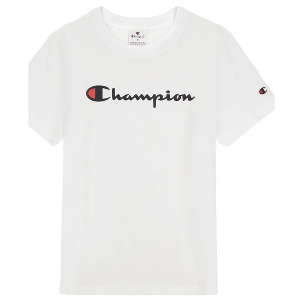 T-shirt Damski Z Bawełny Z Krótkim Rękawem. Białe t-shirty Champion, s, bez wzorów, z bawełny, bez kołnierzyka, bez ramiączek. Za 95,99 zł.