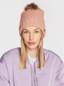 Roxy Czapka ERJHA04015 Różowy. Czerwone czapki Roxy, bez wzorów, z materiału. Za 149,99 zł.