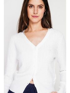 Le Jardin du Lin Kardigan w kolorze białym rozmiar: 36. Białe kardigany Le jardin du lin. Za 130,99 zł.