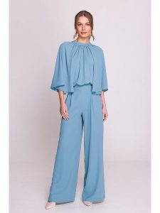 Stylove Kombinezon w kolorze błękitnym rozmiar: XL. Niebieskie kombinezony Stylove, xl, bez wzorów, bez kołnierzyka, bez ramiączek. Za 329,42 zł.