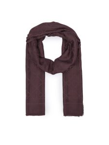 Calvin Klein Szal Emblem Aop Glossy Tonal Scarf LV04F8096G Bordowy. Czerwone rękawiczki Calvin Klein, bez wzorów, z materiału. Za 269,99 zł.
