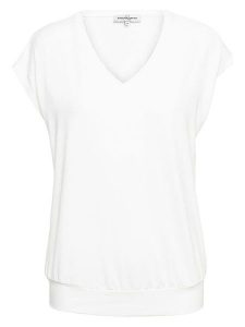 &Co Woman Koszulka "Lucia" w kolorze białym rozmiar: L. Białe bluzki &Co Woman, l, bez wzorów, bez kołnierzyka, bez ramiączek. Za 78,28 zł.