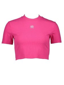 Adidas Koszulka "TEE" w kolorze różowym rozmiar: 36. Różowe bluzki ADIDAS, bez wzorów, bez kołnierzyka, bez ramiączek. Za 57,06 zł.
